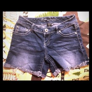 Blue jean shorts
